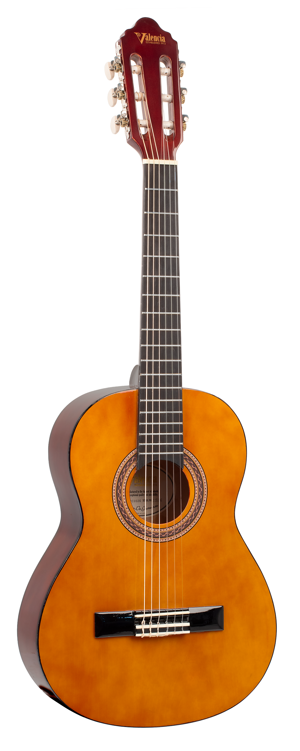 Valencia | VC102K | Classical Guitar Package | 1/2 Size | Natural Valencia | VC102K | Classical Guitar Package | 1/2 Size | Natural